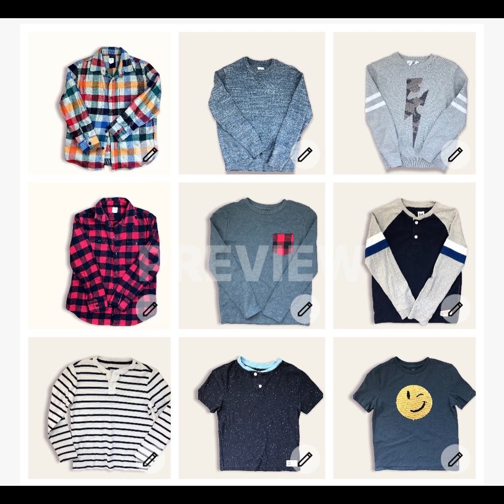 Gap Kids - Lot of 9 Shirts - Boys Size Medium
